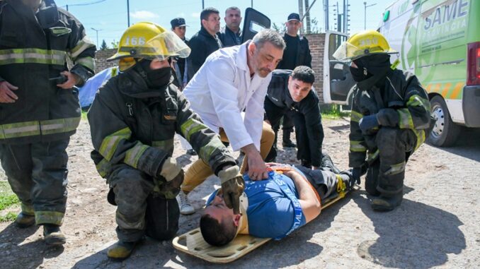 Incendio Simulacro 1